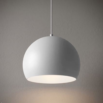 SOOL kábelre függesztett csillár 1xE27/15W/230V, átmérő 27 cm, fehér