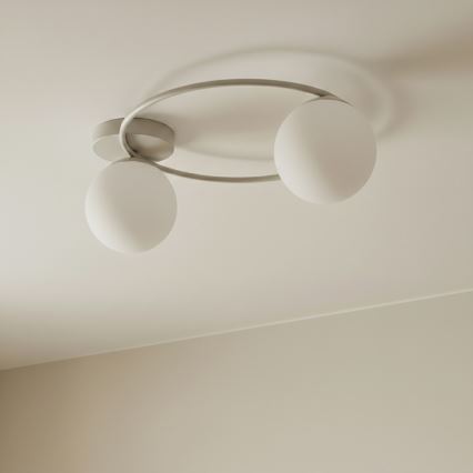 SOPRA mennyezeti lámpa 2xE14/10W/230V bézs/fehér