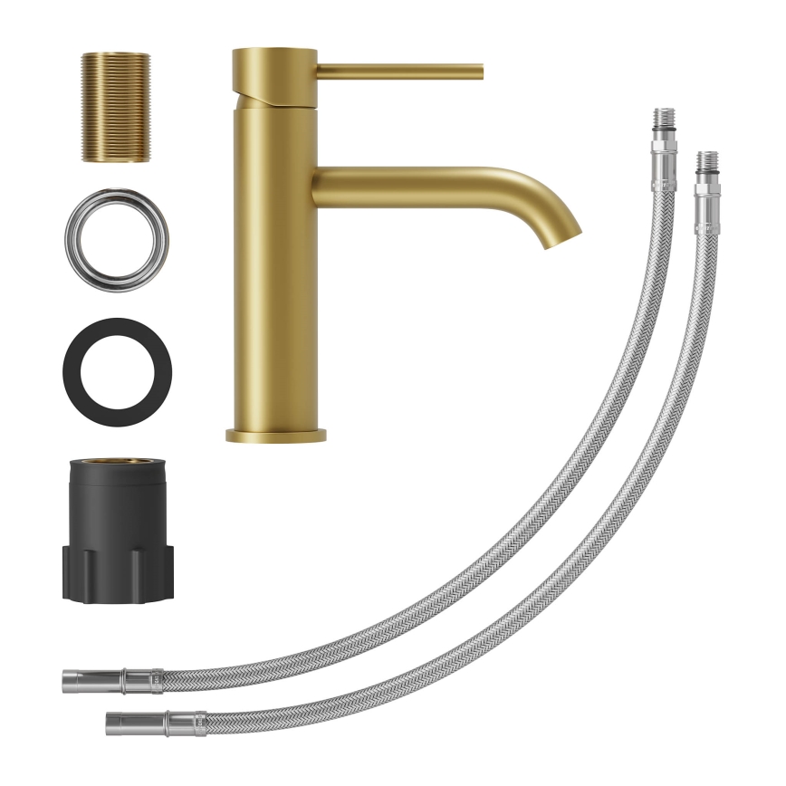 SOVANG 18,3 cm mosdócsaptelep, szálcsiszolt sárgaréz