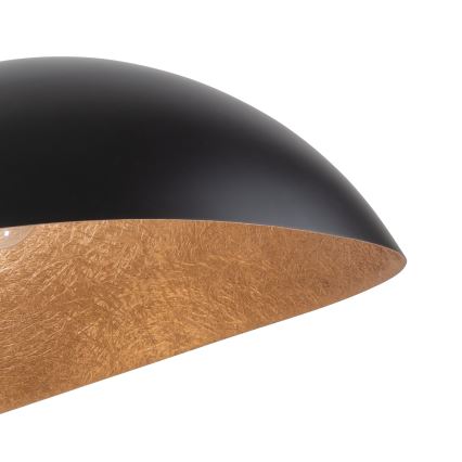 Lámpa zsinóron SPACE 2xE27/60W/230V fekete/réz