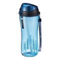 Sportpalack szívószállal, 550 ml, kék