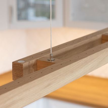 LED dimmelhető csillár kábelen SMAL 2xLED/22,5W/230V 2700/4000/6500K tölgy