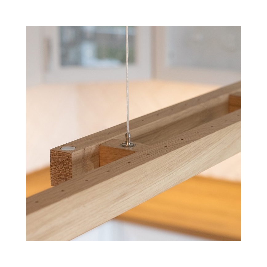 LED dimmelhető csillár kábelen SMAL 2xLED/22,5W/230V 2700/4000/6500K tölgy