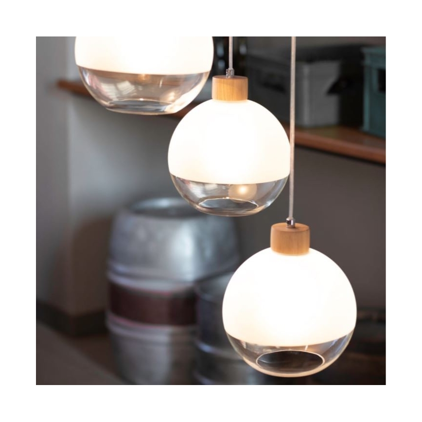 Függeszték kábellel ALESSANDRO 1xE27/60W/230V tölgy