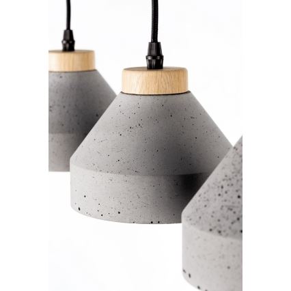 Csillár zsinóron TRISTAN 1xE14/40W/230V tölgy