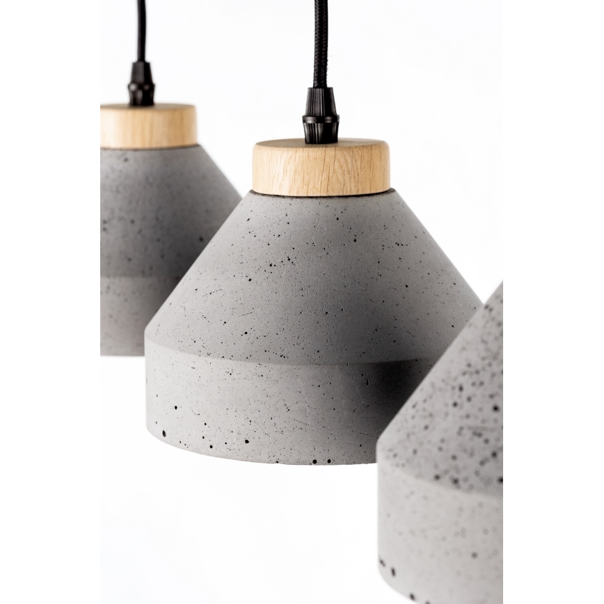 Csillár zsinóron TRISTAN 1xE14/40W/230V tölgy