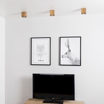 Mennyezeti lámpa WOODDREAM 1xGU10/6W/230V tölgy