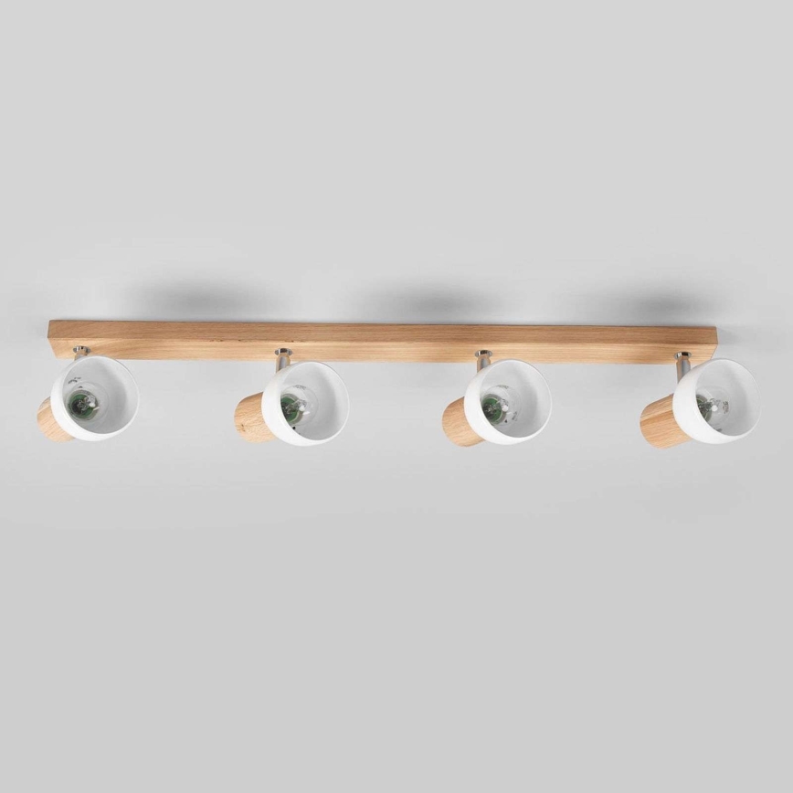 Spotlámpa SVENDA 4xE27/60W/230V tölgy