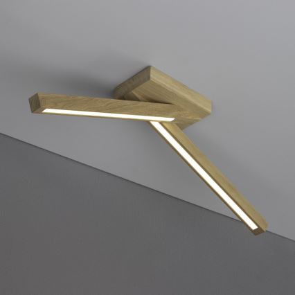 LED Felületre szerelhető csillár LINUS 2xLED/4,5W/230V matt tölgy