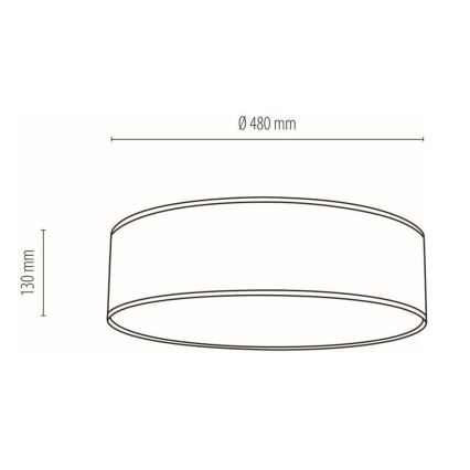 Mennyezeti lámpa BOHO 4xE27/25W/230V átmérő 48 cm fehér