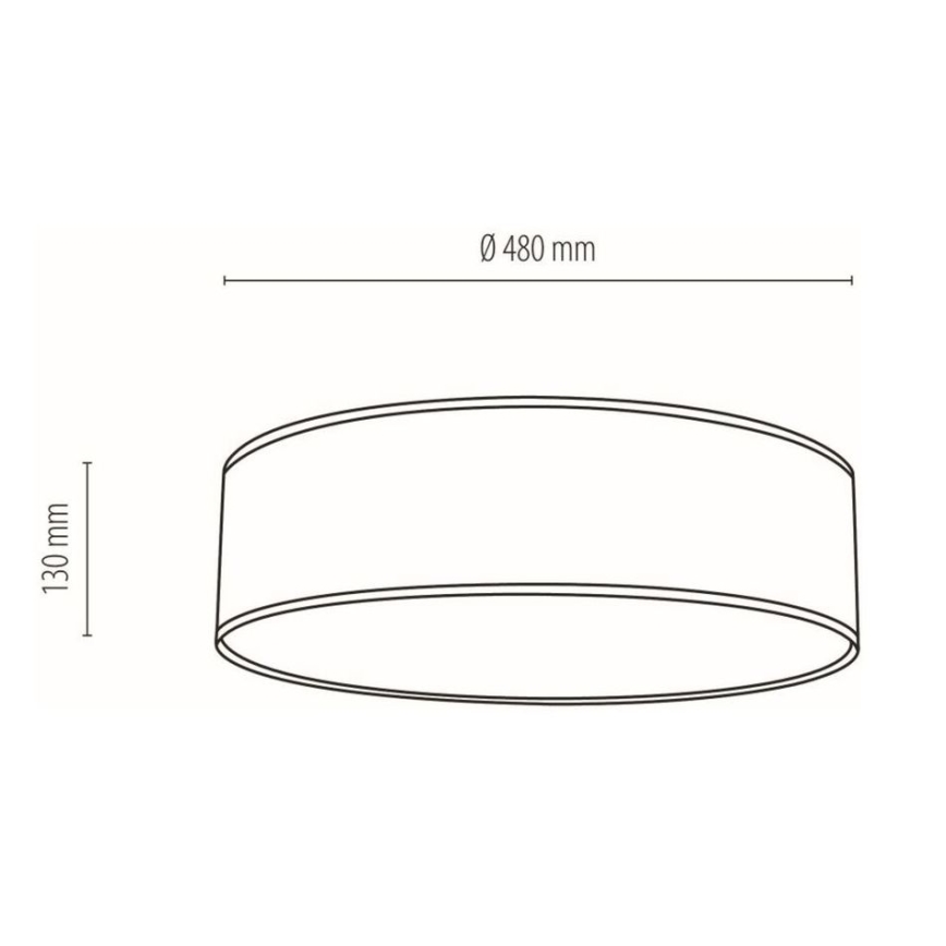 Mennyezeti lámpa BOHO 4xE27/25W/230V átmérő 48 cm fehér