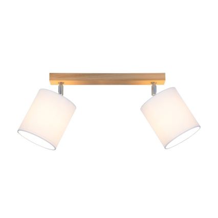 Spotlámpa APRILLIA 2xE27/25W/230V tölgy/fehér