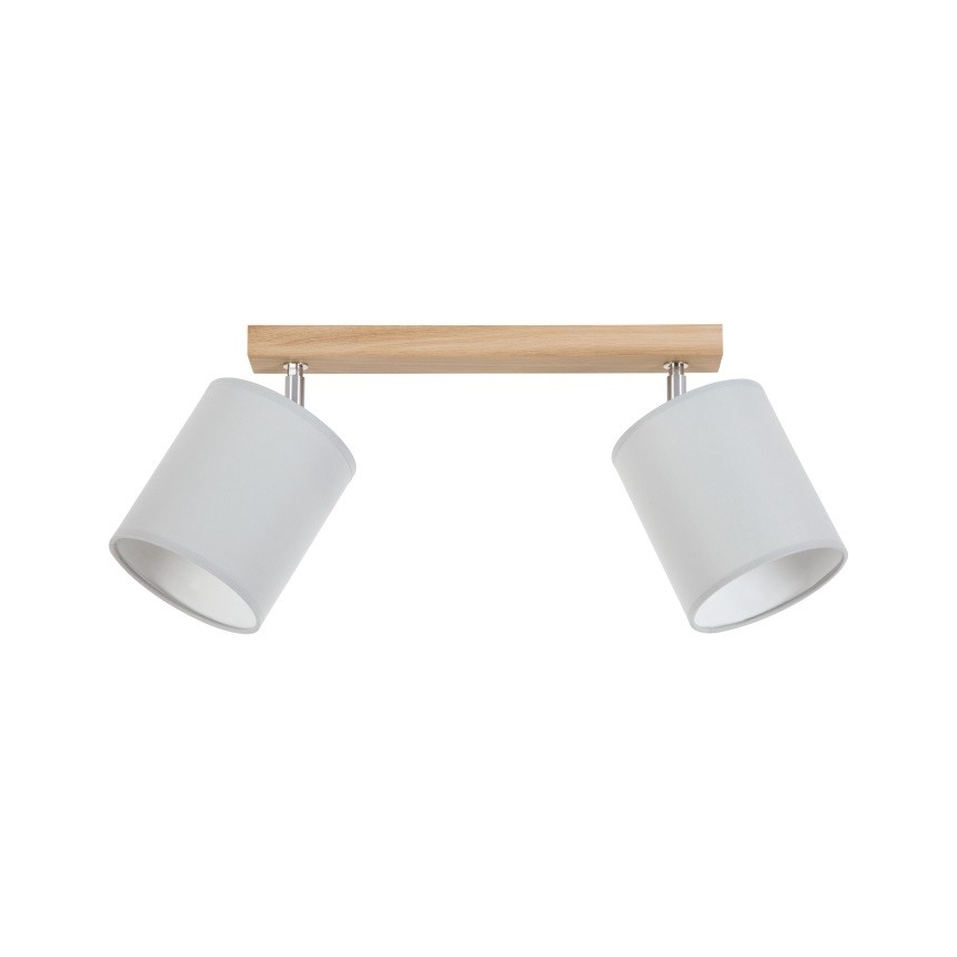 Spotlámpa APRILLIA 2xE27/25W/230V tölgy szürke