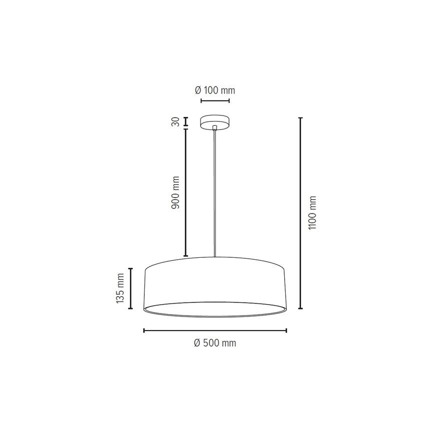 Függeszték kábelre JOSEFINA 3xE27/25W/230V
