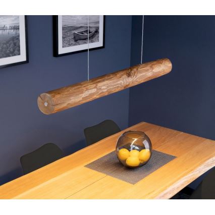 LED Fényerőszabályzós függeszték kábellel LUCAS LED/25,5W/230V fenyő