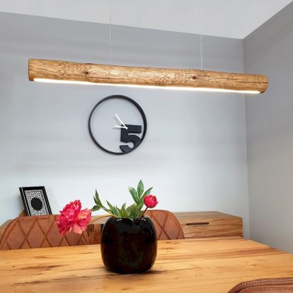 LED Fényerőszabályzós függeszték kábellel LUCAS LED/33W/230V fenyő