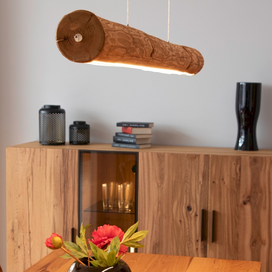 LED Fényerőszabályzós függeszték kábellel LUCAS LED/33W/230V fenyő