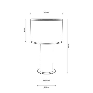 Asztali lámpa PINO MIX 1xE27/40W/230V fenyő - FSC minősítéssel
