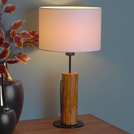 Asztali lámpa PINO 1xE27/40W/230V fenyő