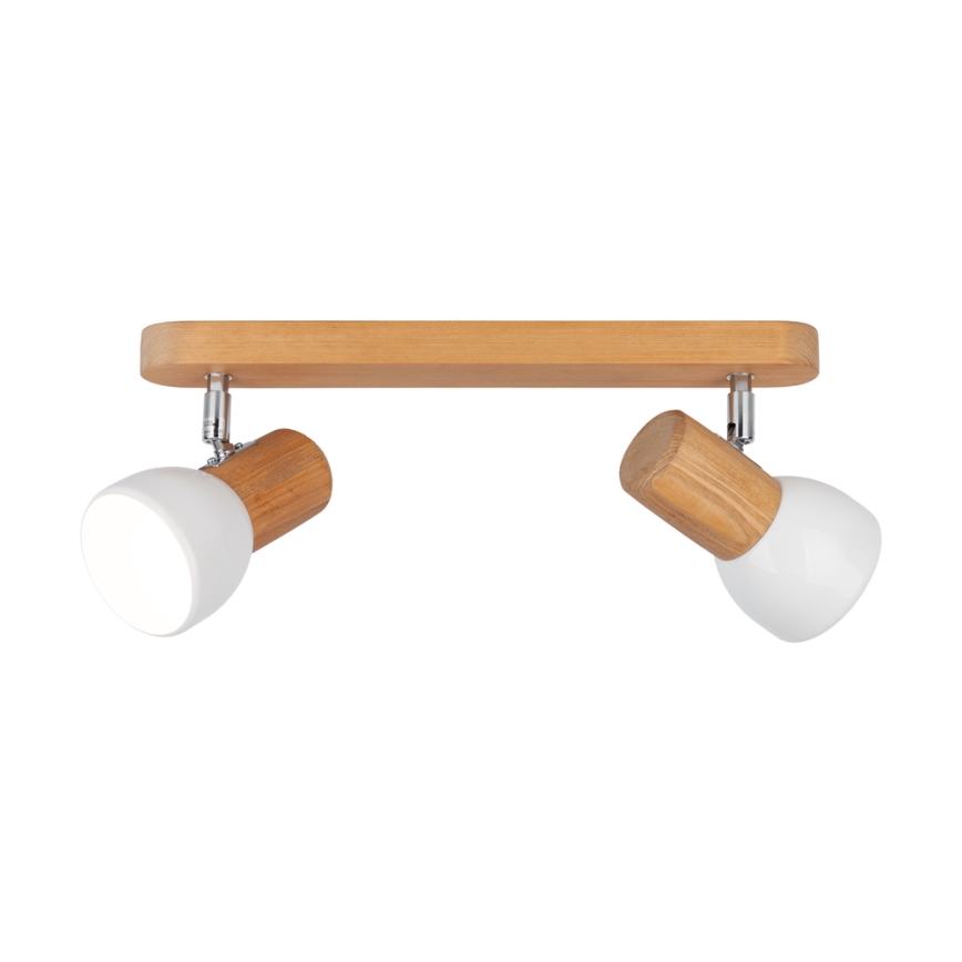 Mennyezeti spotlámpa NEL 2xE27/15W/230V fenyő