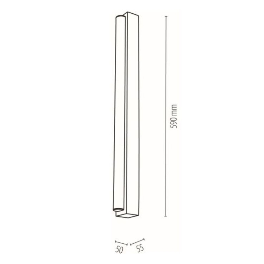 AQUAVIVA LED fürdőszobai tükörvilágítás LED/9W/230V 59 cm IP44 tölgy