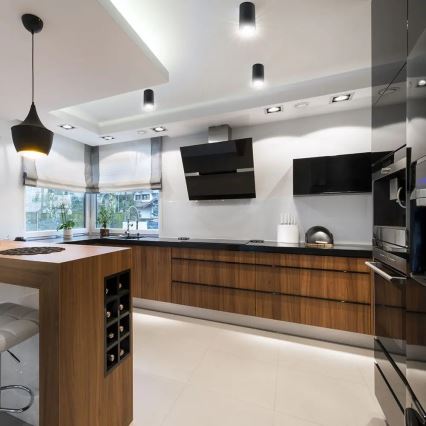 Spotlámpa 1xGU10/35W/230V fekete/rozéarany