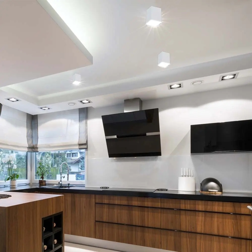 Spotlámpa 1xGU10/35W/230V négyzetes fehér