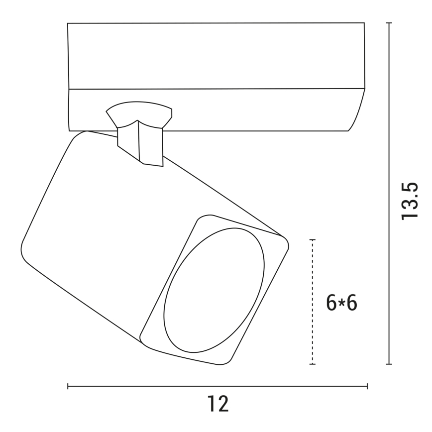 Spotlámpa 1xGU10/7W/230V fehér