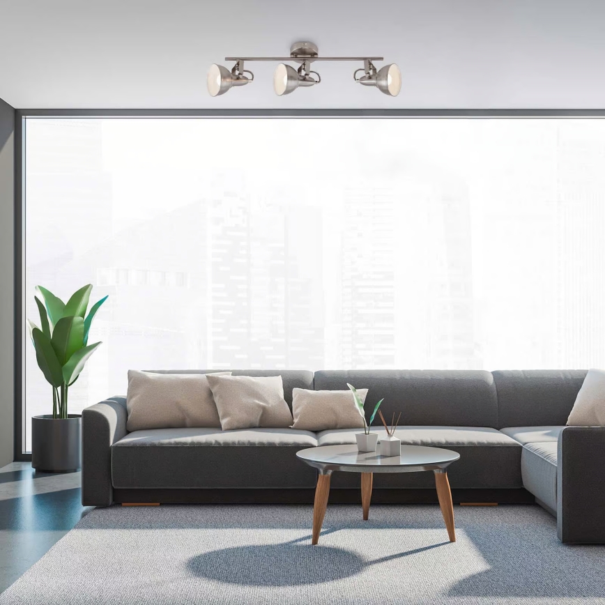 Spotlámpa 3xE14/40W/230V matt króm