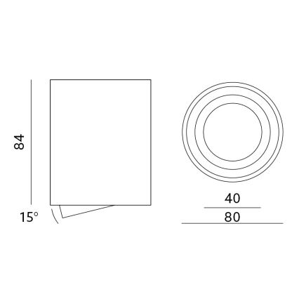 Spotlámpa AHA 1xGU10/35W/230V fehér