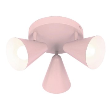 Spotlámpa AMOR 3xE14/40W/230V rózsaszín