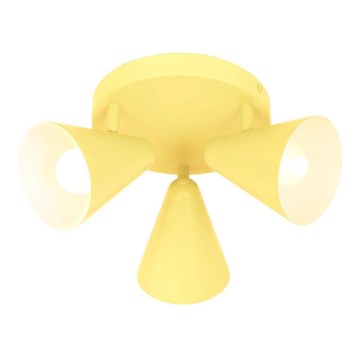 Spotlámpa AMOR 3xE14/40W/230V sárga