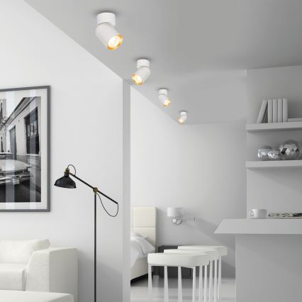 Spotlámpa ANDY 1xGU10/8W/230V fehér/arany