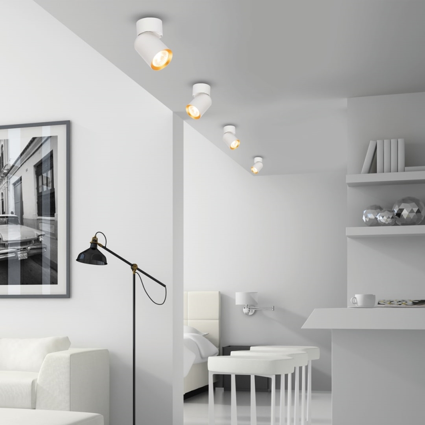 Spotlámpa ANDY 1xGU10/8W/230V fehér/arany