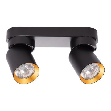 Spotlámpa ANDY 2xGU10/8W/230V fekete/arany