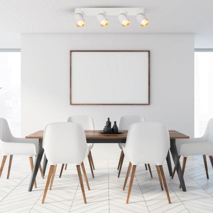 Spotlámpa ANDY 4xGU10/8W/230V fehér/arany