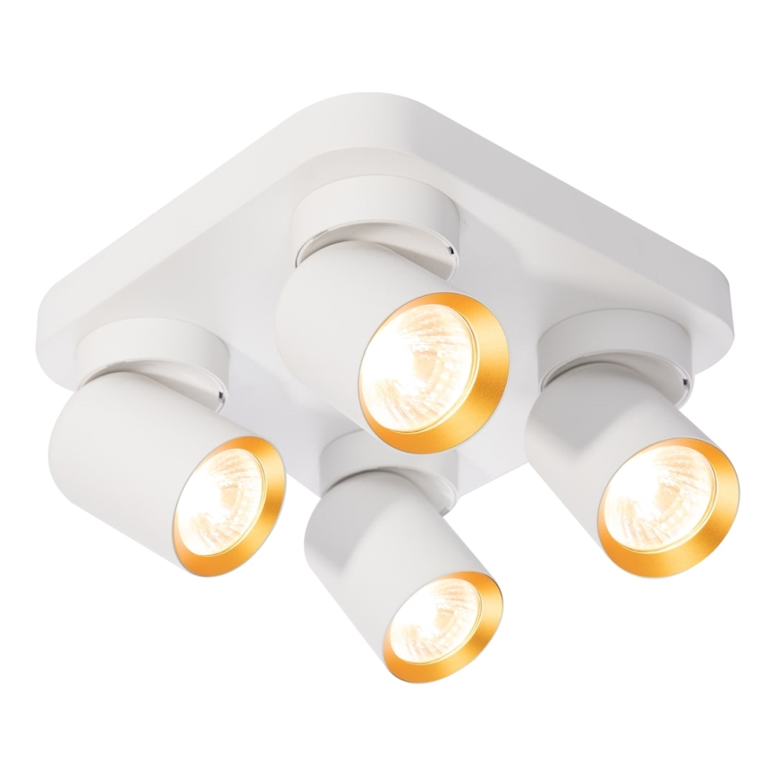 Spotlámpa ANDY 4xGU10/8W/230V fehér/arany