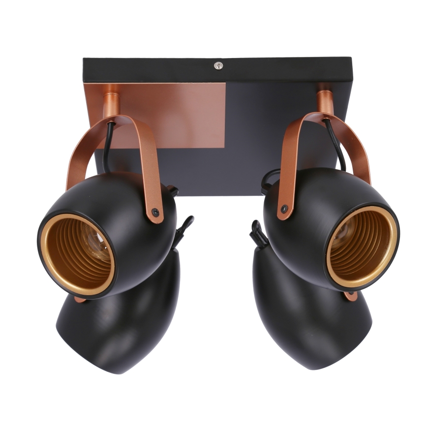 spotlámpa ANICA 4xE14/40W/230V fekete/réz