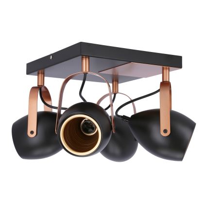 spotlámpa ANICA 4xE14/40W/230V fekete/réz