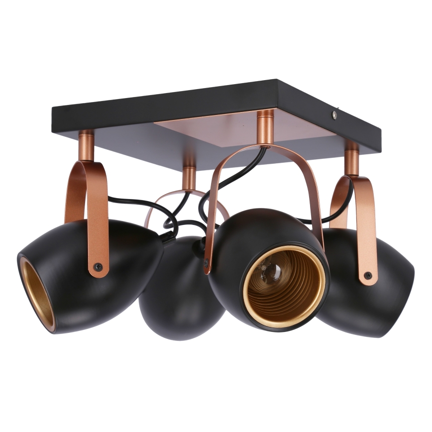 spotlámpa ANICA 4xE14/40W/230V fekete/réz