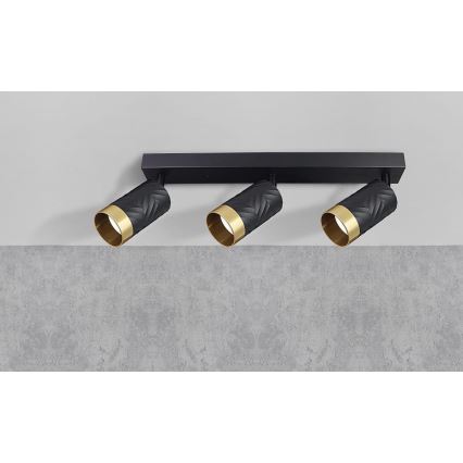 Spotlámpa ARRAS 3xGU10/10W/230V fekete