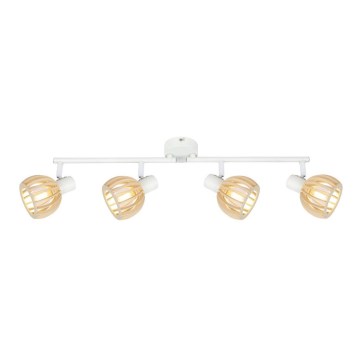 Spotlámpa ATARRI 4xE14/25W/230V fehér/bézs