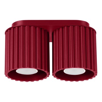 Spotlámpa AURA 2xGU10/10W/230V piros