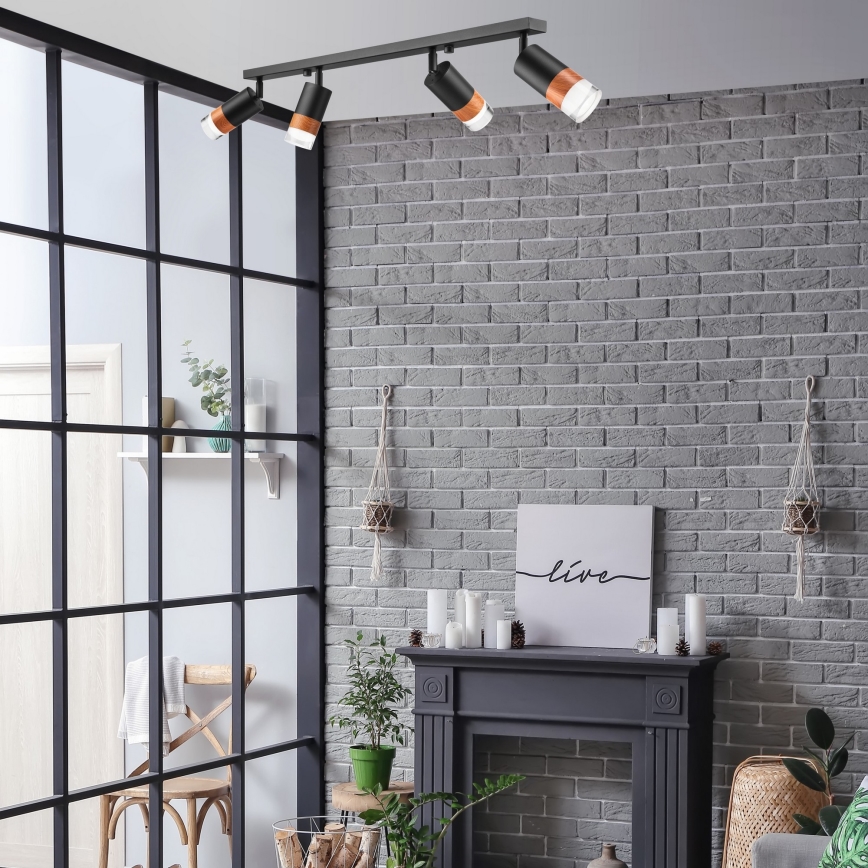 Spotlámpa AURORA 4xGU10/10W/230V 81 cm