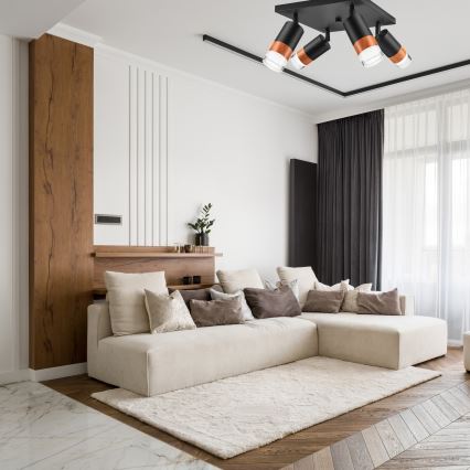 Spotlámpa AURORA 4xGU10/10W/230V