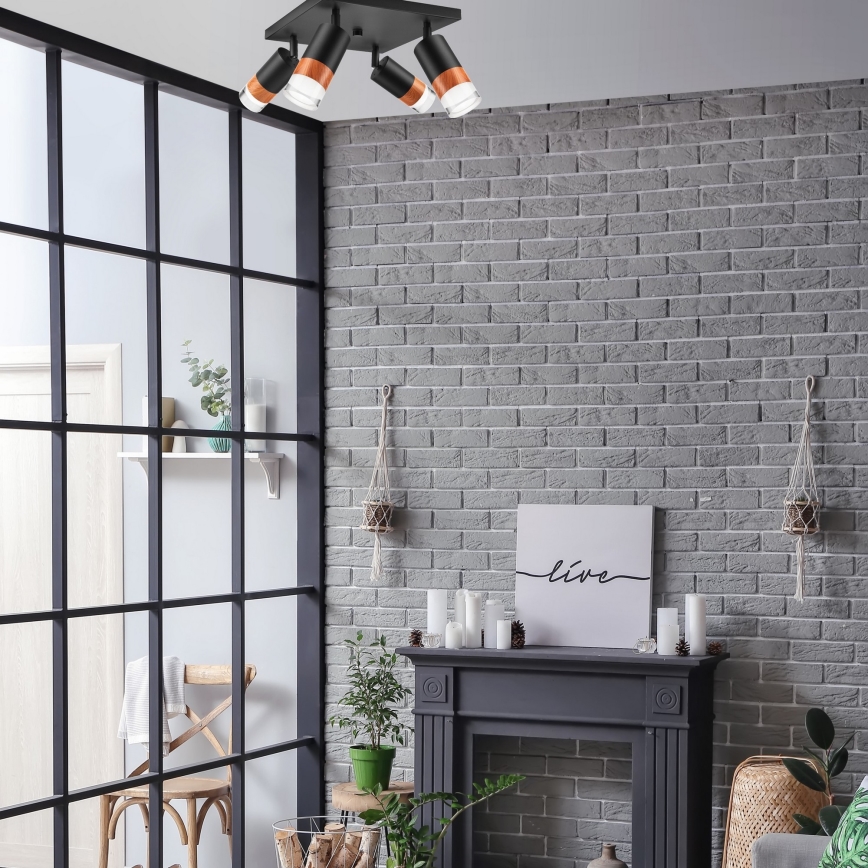 Spotlámpa AURORA 4xGU10/10W/230V