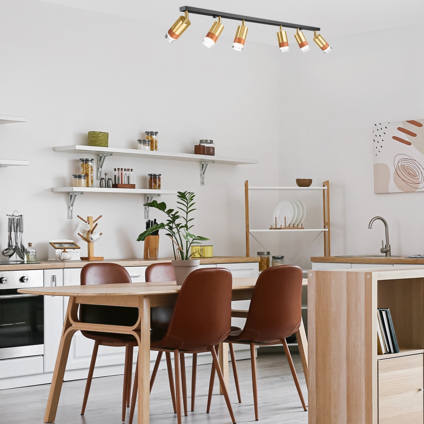 Spotlámpa AURORA 6xGU10/10W/230V