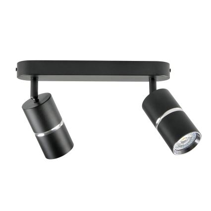 Spotlámpa BAMBOO 2xGU10/10W/230V fekete