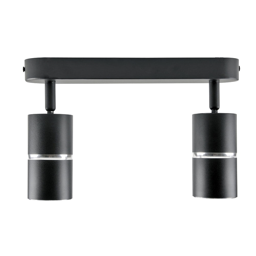 Spotlámpa BAMBOO 2xGU10/10W/230V fekete