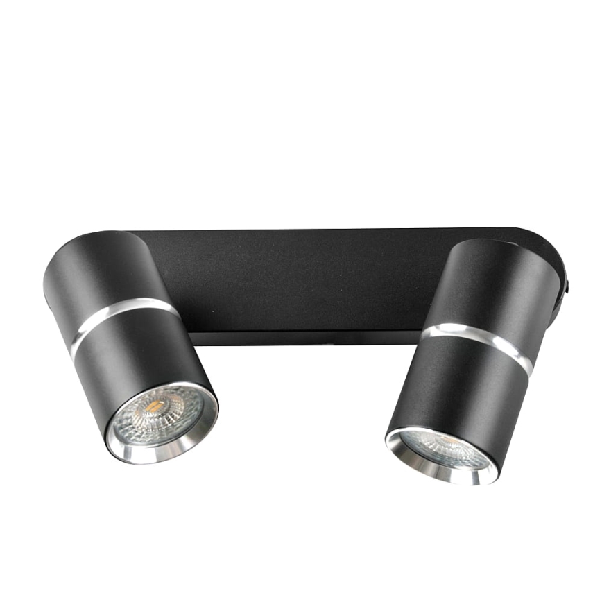 Spotlámpa BAMBOO 2xGU10/10W/230V fekete